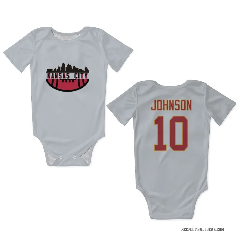 Emmett Johnson  White Kansas City Chiefs  Newborn & Infant Bodysuit