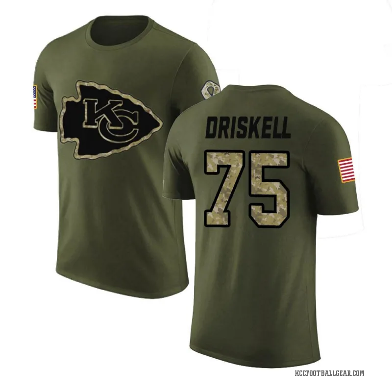 Ethan Driskell Youth Olive Kansas City Chiefs Salute to Service T-Shirt