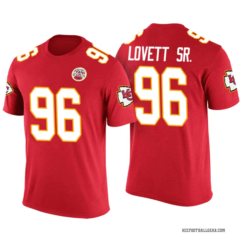 Fabien Lovett Sr. Men's Red Kansas City Chiefs Color Rush T-Shirt