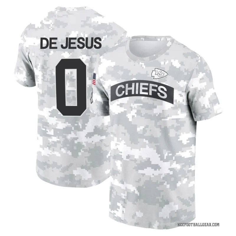 Jacob De Jesus Men's Camo Kansas City Chiefs Arctic 2024 Salute to Service Performance T-Shirt