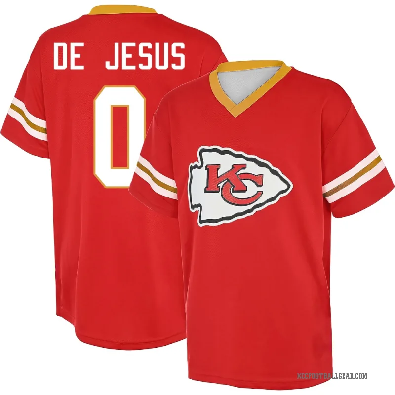 Jacob De Jesus Men's Red Kansas City Chiefs Game Day V-Neck T-Shirt
