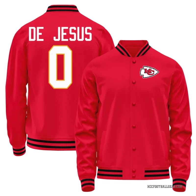 Jacob De Jesus Youth Red Kansas City Chiefs Full-Snap Jacket