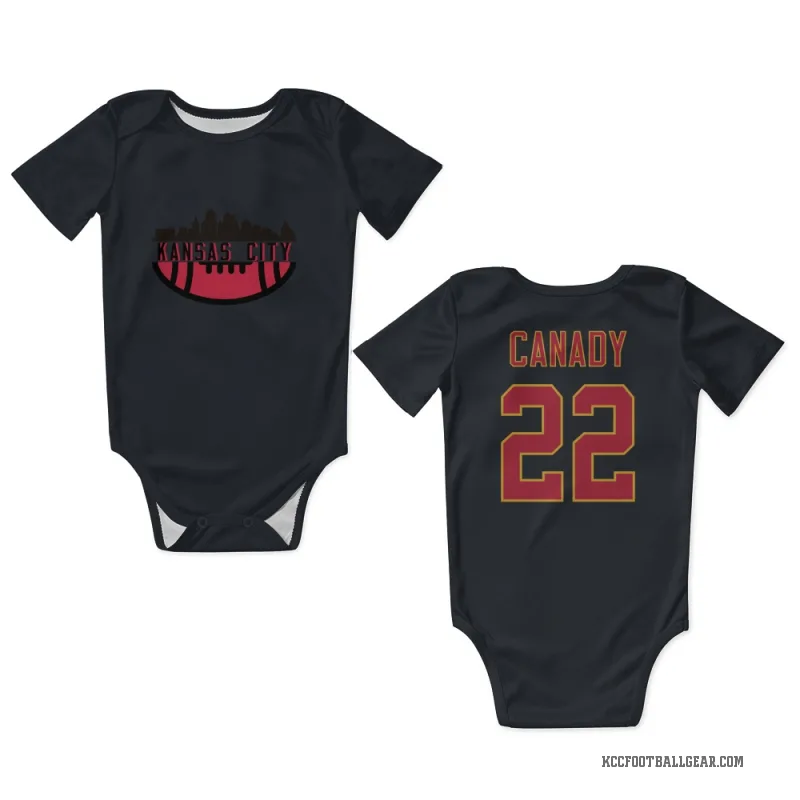 Jadon Canady  Black Kansas City Chiefs  Newborn & Infant Bodysuit