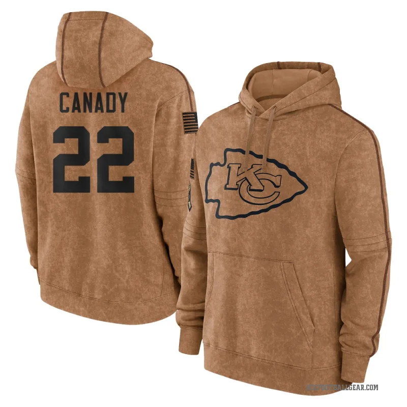 Jadon Canady Men's Brown Kansas City Chiefs 2023 Salute To Service Club Pullover Hoodie