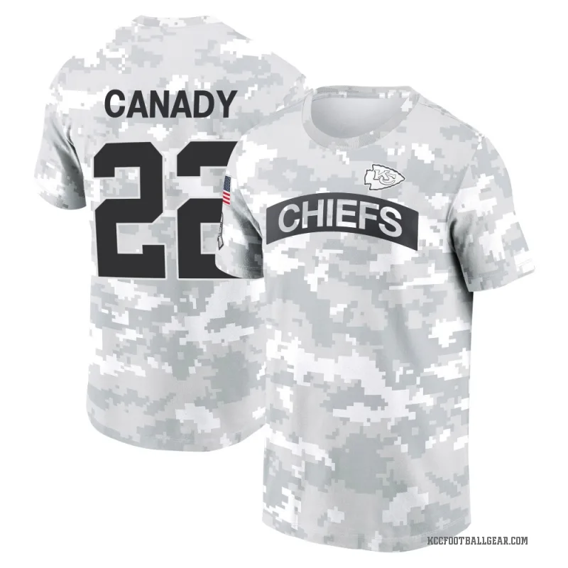 Jadon Canady Men's Camo Kansas City Chiefs Arctic 2024 Salute to Service Performance T-Shirt