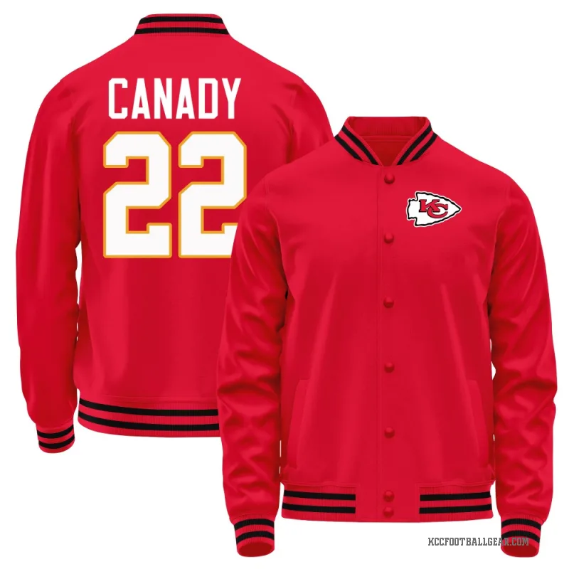 Jadon Canady Men's Red Kansas City Chiefs Full-Snap Jacket
