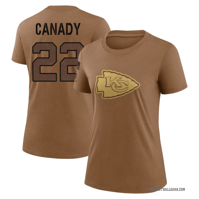 Jadon Canady Women's Brown Kansas City Chiefs 2023 Salute To Service Performance T-Shirt