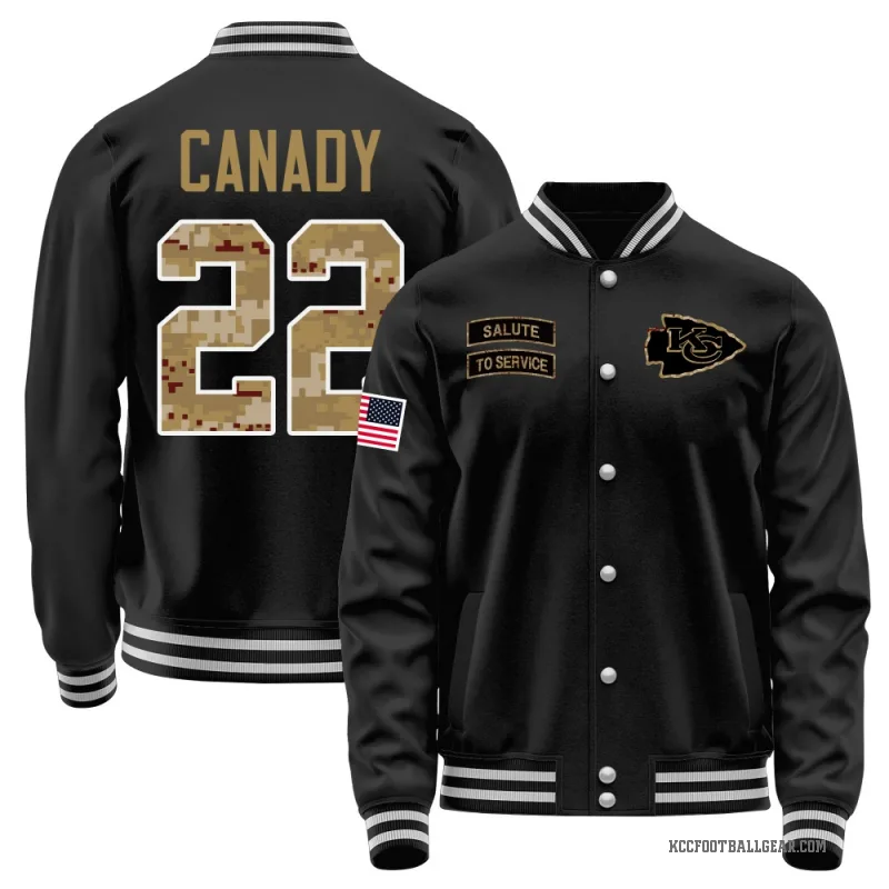 Jadon Canady Youth Black Kansas City Chiefs Salute to Service Sideline Performance Jacket