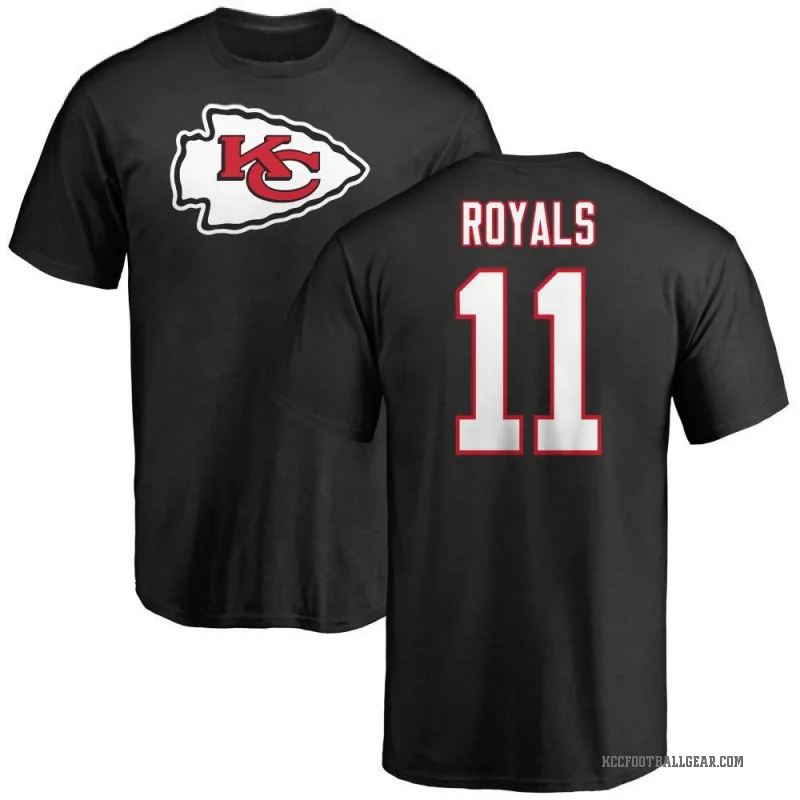 Jalen Royals Men's Black Kansas City Chiefs Logo T-Shirt -