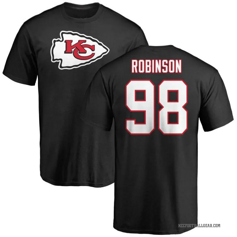 Janarius Robinson Men's Black Kansas City Chiefs Logo T-Shirt -