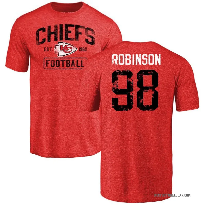 Janarius Robinson Men's Red Kansas City Chiefs Distressed T-Shirt