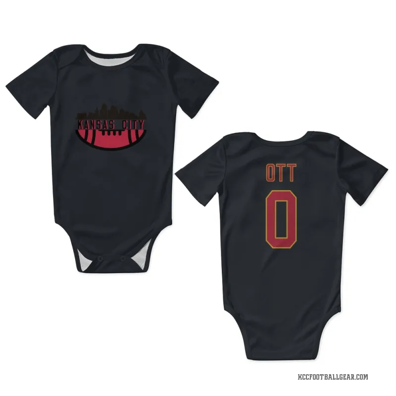 Jaydn Ott  Black Kansas City Chiefs  Newborn & Infant Bodysuit