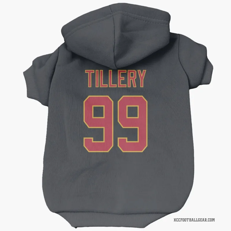 Jerry Tillery Black Kansas City Chiefs Cat & Dog Pet Hoodie