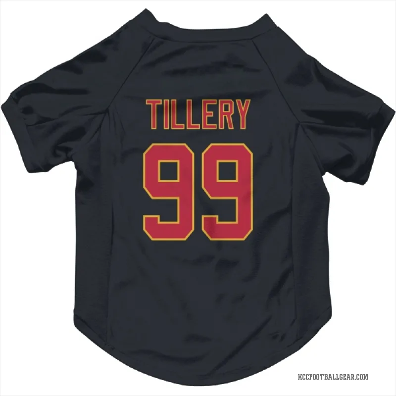 Jerry Tillery Black Kansas City Chiefs Cat & Dog Pet Jersey