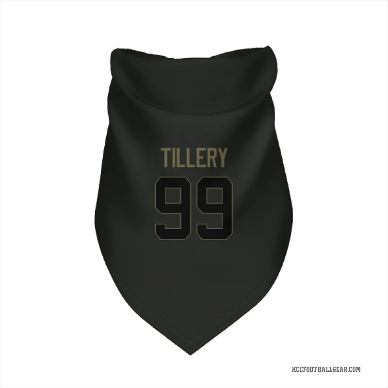 Jerry Tillery Black Kansas City Chiefs Service Cat & Dog Pet Bandana
