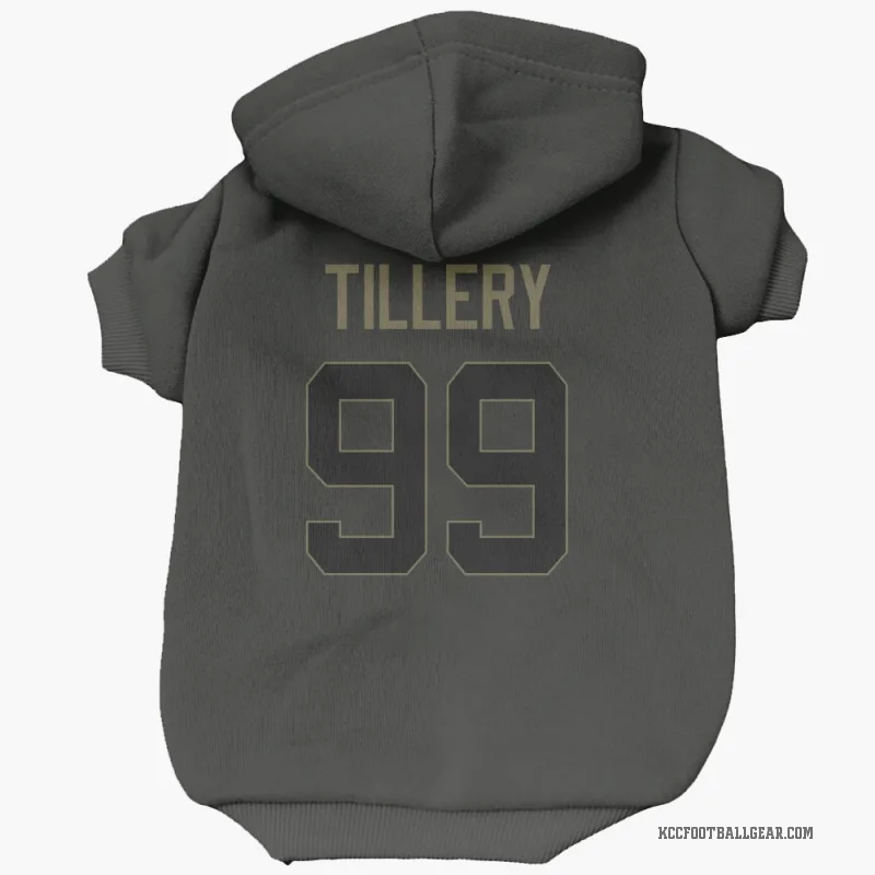 Jerry Tillery Black Kansas City Chiefs Service Cat & Dog Pet Hoodie