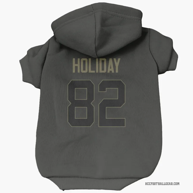 Jimmy Holiday Black Kansas City Chiefs Service Cat & Dog Pet Hoodie