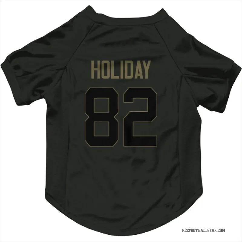 Jimmy Holiday Black Kansas City Chiefs Service Cat & Dog Pet Jersey