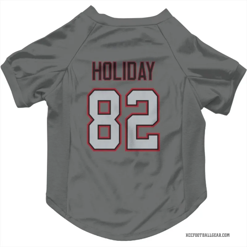 Jimmy Holiday Charcoal Kansas City Chiefs Cat & Dog Pet Jersey