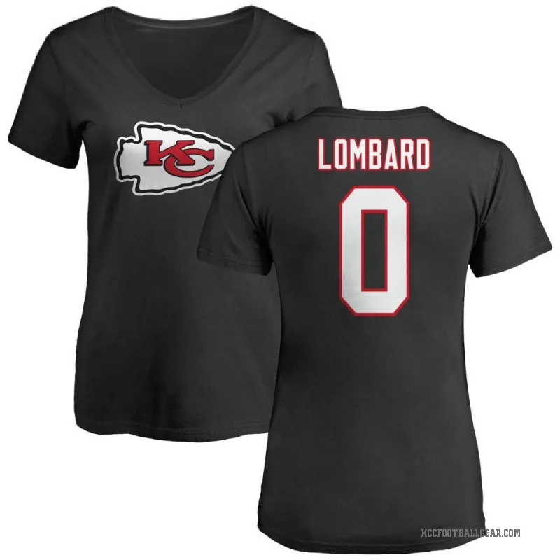 Joey Lombard Women's Black Kansas City Chiefs Logo Slim Fit T-Shirt -