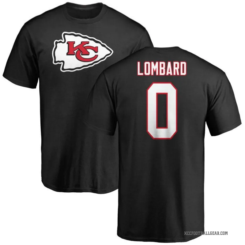 Joey Lombard Youth Black Kansas City Chiefs Logo T-Shirt -