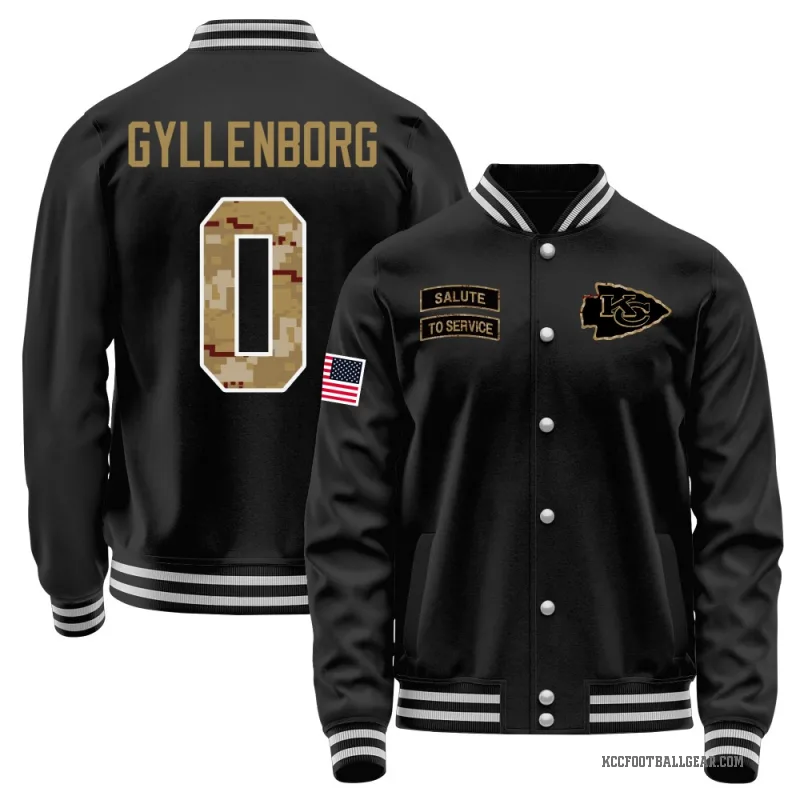 John Michael Gyllenborg Men's Black Kansas City Chiefs Salute to Service Sideline Performance Jacket