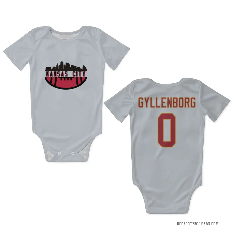 John Michael Gyllenborg  White Kansas City Chiefs  Newborn & Infant Bodysuit