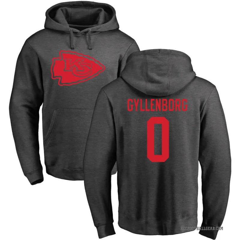 John Michael Gyllenborg Youth Kansas City Chiefs Pro Line by Branded Ash One Color Pullover Hoodie