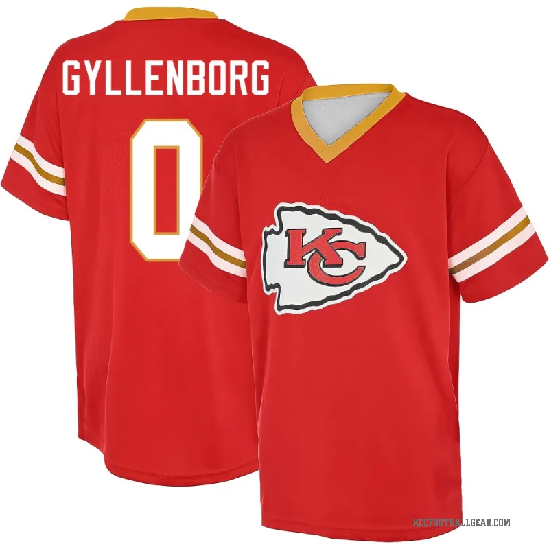 John Michael Gyllenborg Youth Red Kansas City Chiefs Game Day V-Neck T-Shirt