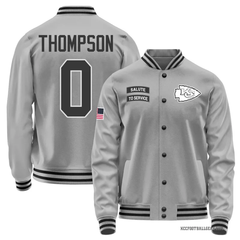 Josh Thompson Men's Gray Kansas City Chiefs Salute to Service Performance Jacket