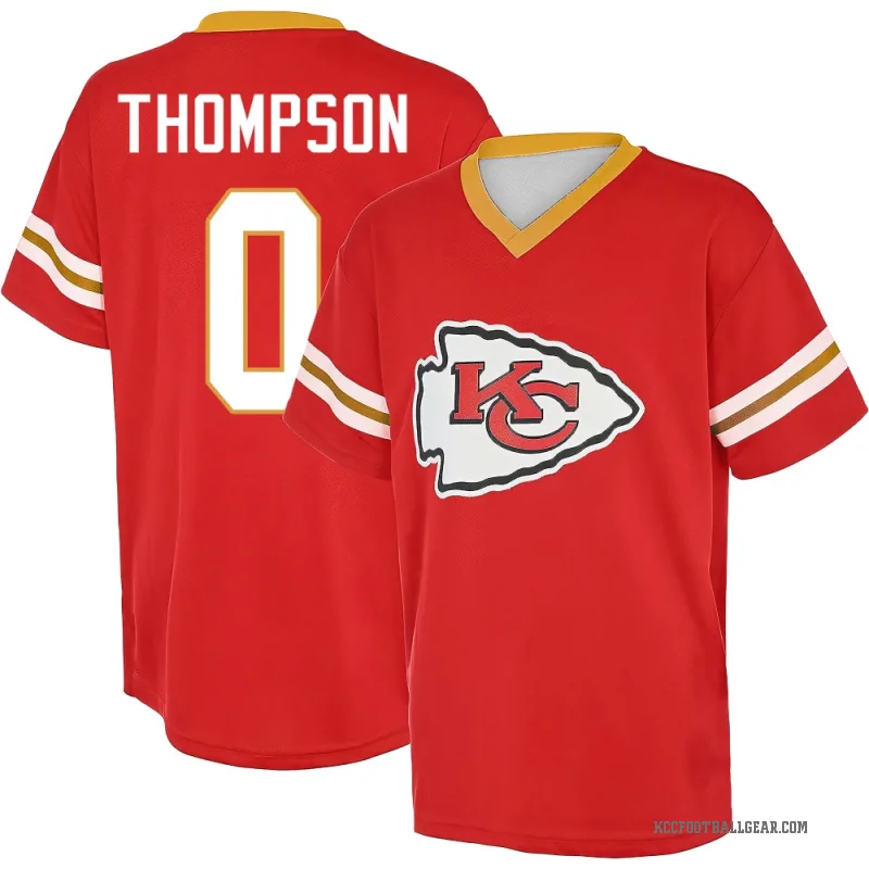 Josh Thompson Men's Red Kansas City Chiefs Game Day V-Neck T-Shirt