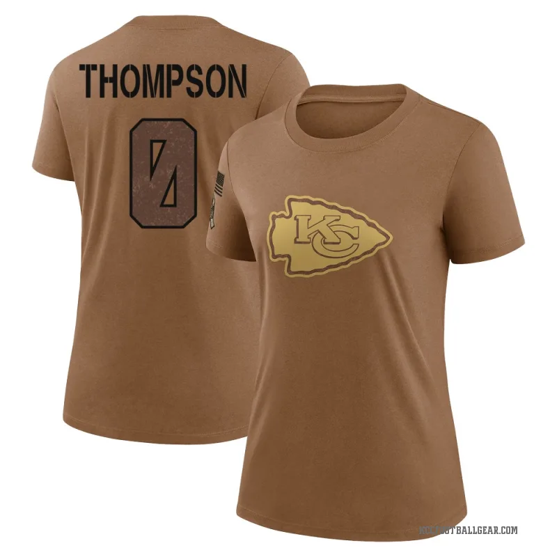 Josh Thompson Women's Brown Kansas City Chiefs 2023 Salute To Service Performance T-Shirt