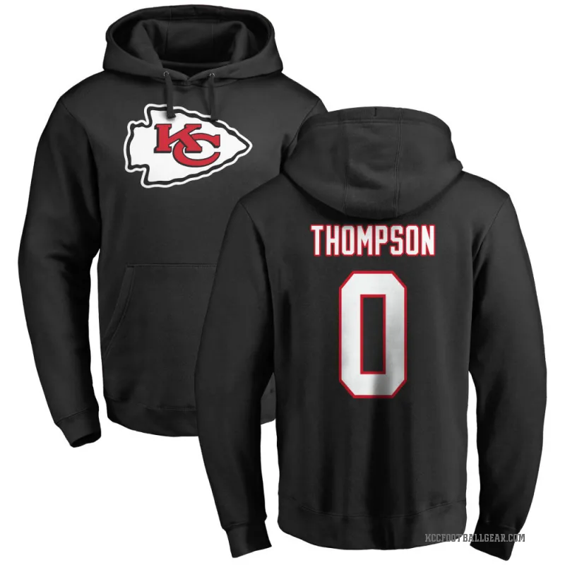 Josh Thompson Youth Black Kansas City Chiefs Pro Line Logo Pullover Hoodie