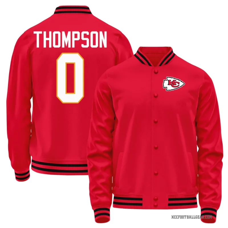 Josh Thompson Youth Red Kansas City Chiefs Full-Snap Jacket