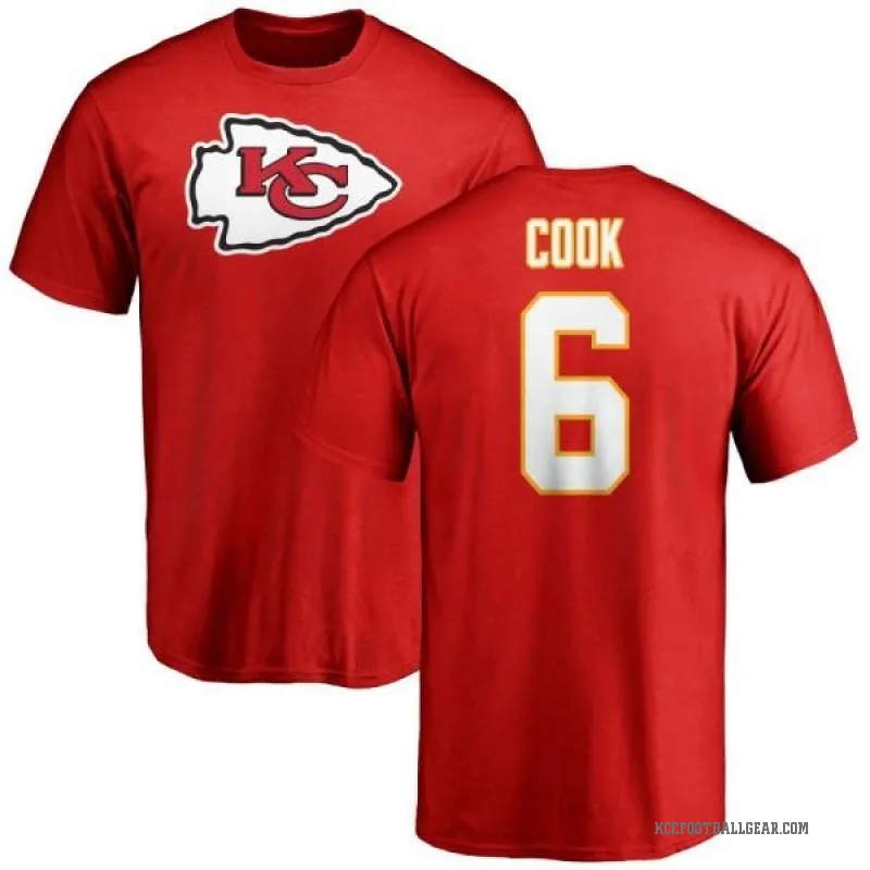 Kenny Cook Youth Red Kansas City Chiefs Logo T-Shirt -