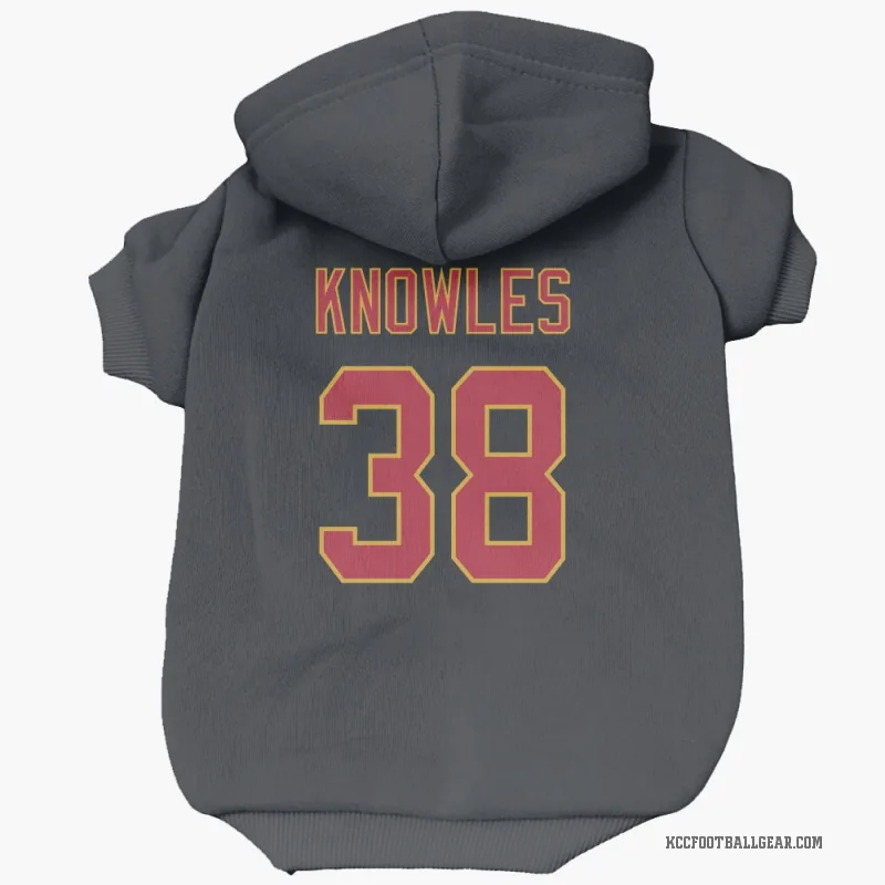 Kevin Knowles II Black Kansas City Chiefs Cat & Dog Pet Hoodie