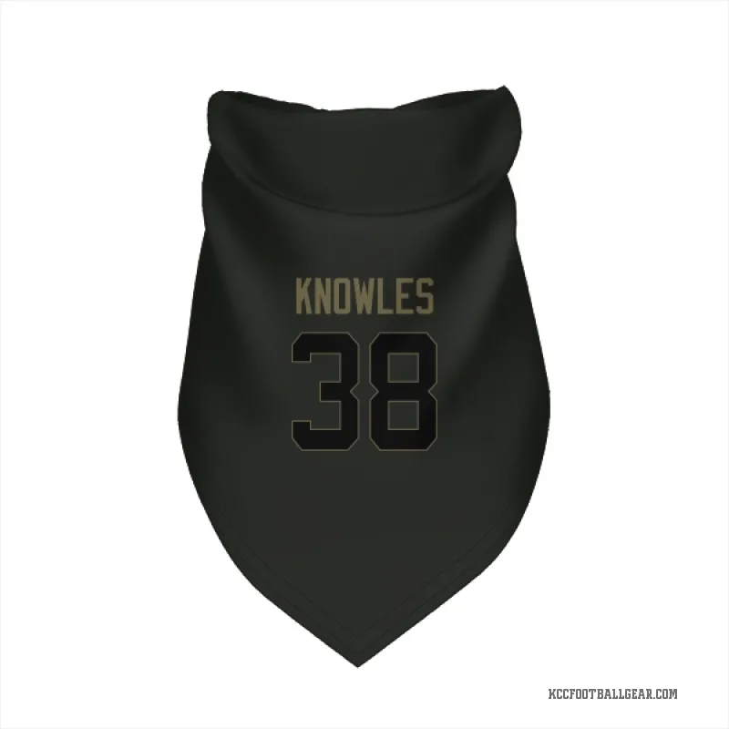 Kevin Knowles II Black Kansas City Chiefs Service Cat & Dog Pet Bandana