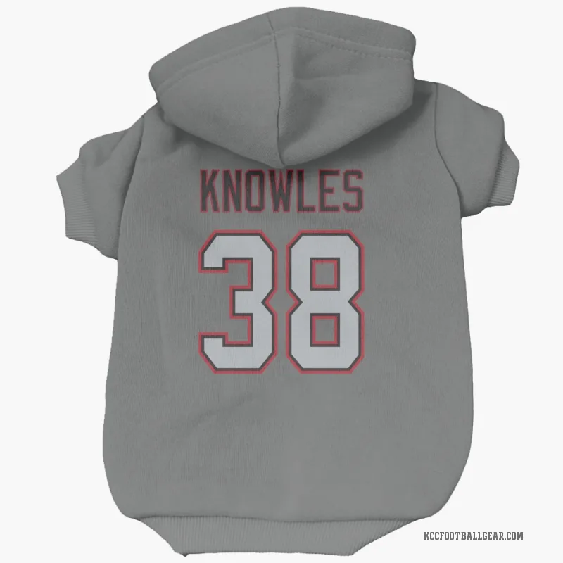 Kevin Knowles II Charcoal Kansas City Chiefs Cat & Dog Pet Hoodie