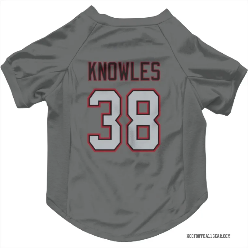 Kevin Knowles II Charcoal Kansas City Chiefs Cat & Dog Pet Jersey