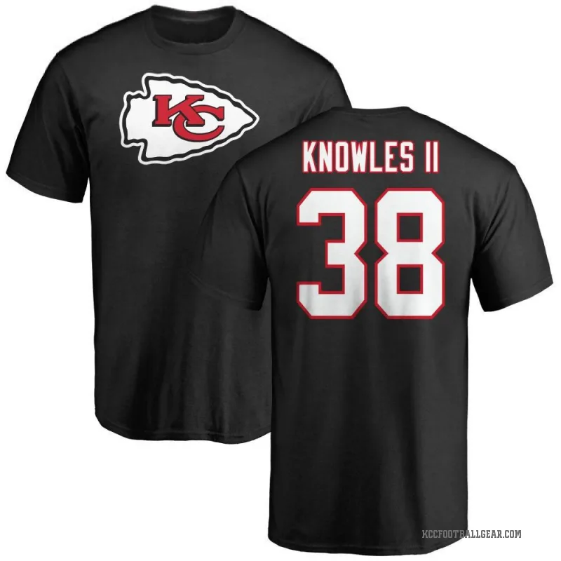 Kevin Knowles II Men's Black Kansas City Chiefs Logo T-Shirt -