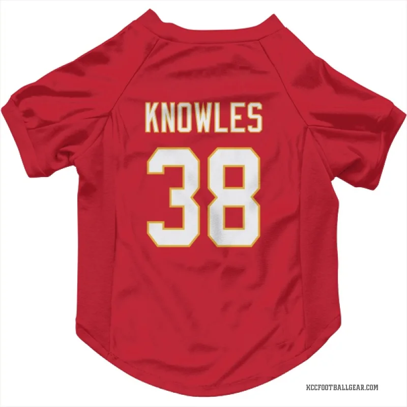 Kevin Knowles II Red Kansas City Chiefs Cat & Dog Pet Jersey