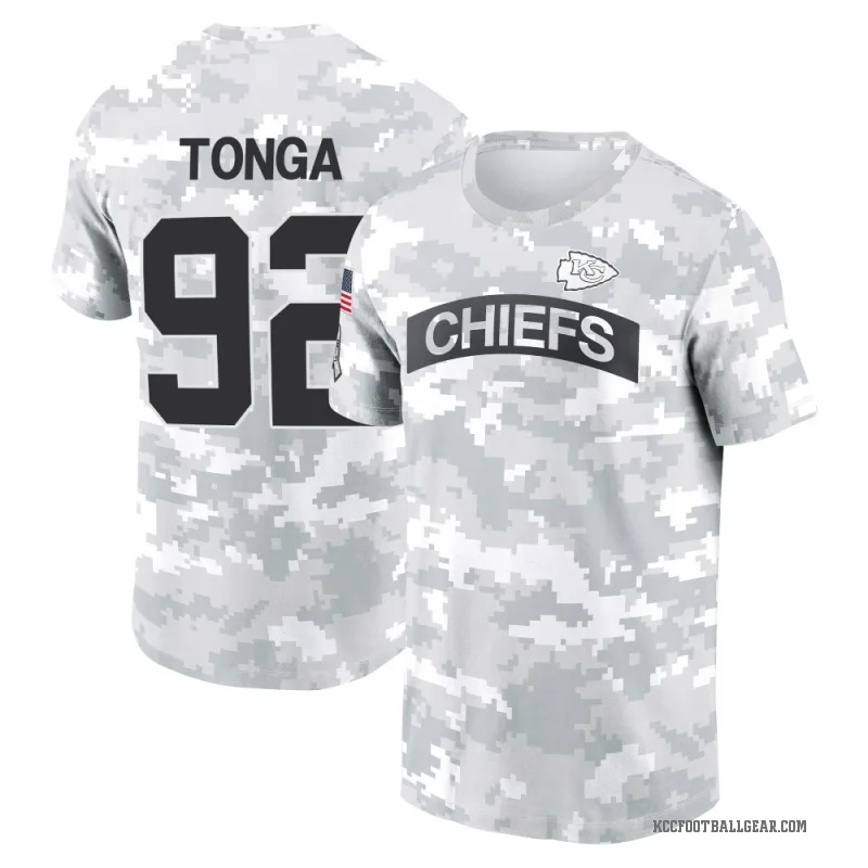 Khyiris Tonga Youth Camo Kansas City Chiefs Arctic 2024 Salute to Service Performance T-Shirt