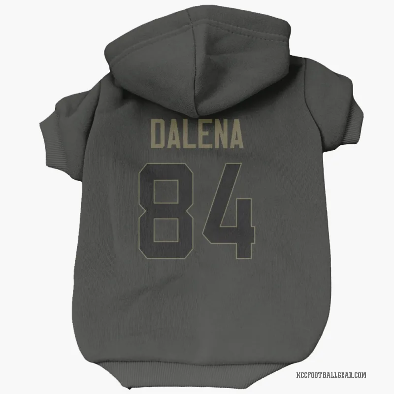 Mac Dalena Black Kansas City Chiefs Service Cat & Dog Pet Hoodie