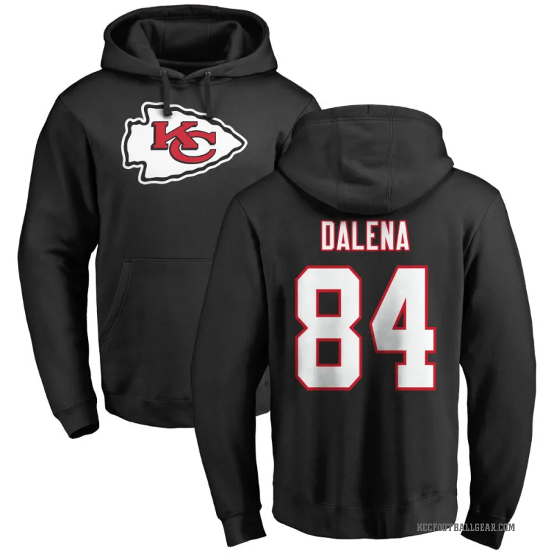 Mac Dalena Men's Black Kansas City Chiefs Pro Line Logo Pullover Hoodie