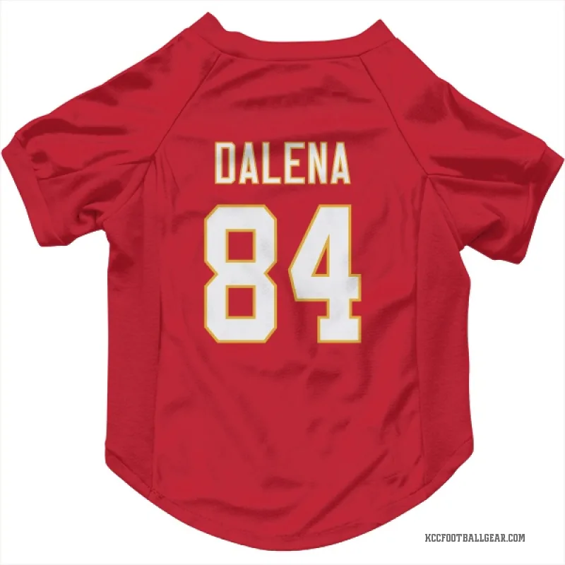 Mac Dalena Red Kansas City Chiefs Cat & Dog Pet Jersey