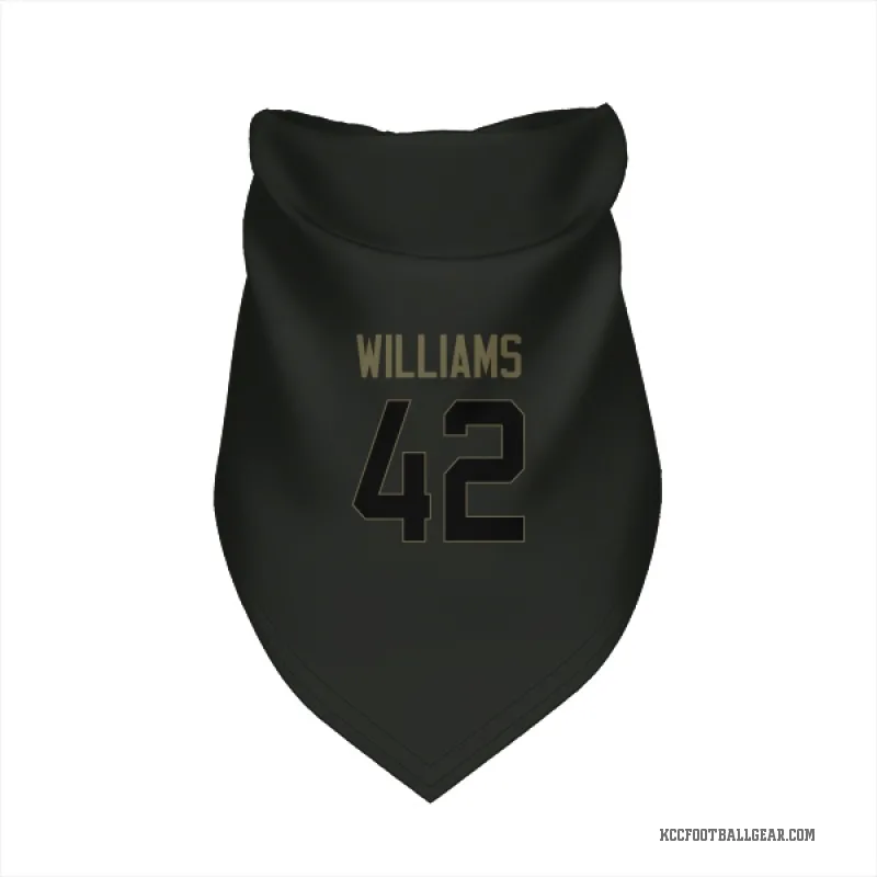 Major Williams Black Kansas City Chiefs Service Cat & Dog Pet Bandana