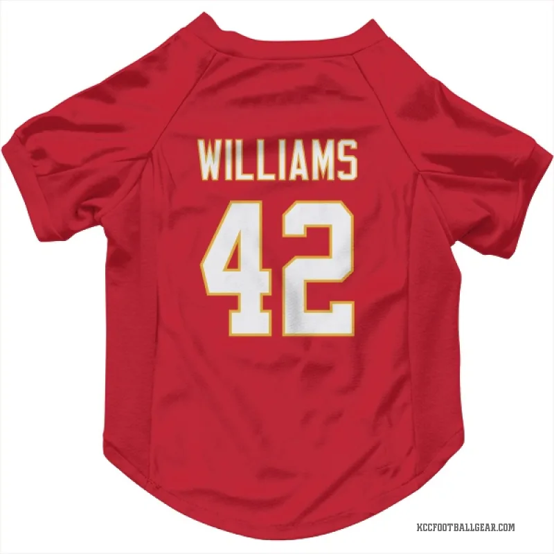 Major Williams Red Kansas City Chiefs Cat & Dog Pet Jersey