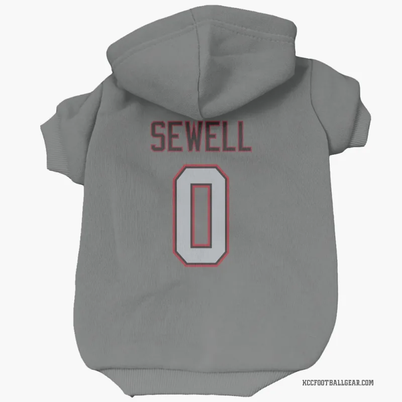 Marlen Sewell  Charcoal Kansas City Chiefs  Cat & Dog Pet Hoodie
