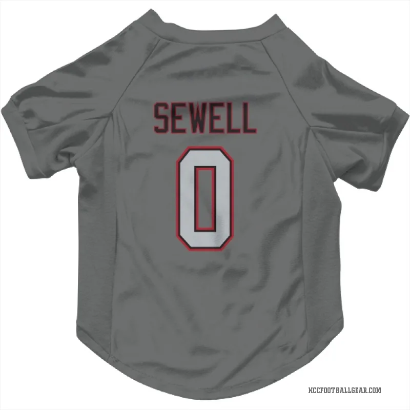 Marlen Sewell  Charcoal Kansas City Chiefs  Cat & Dog Pet Jersey