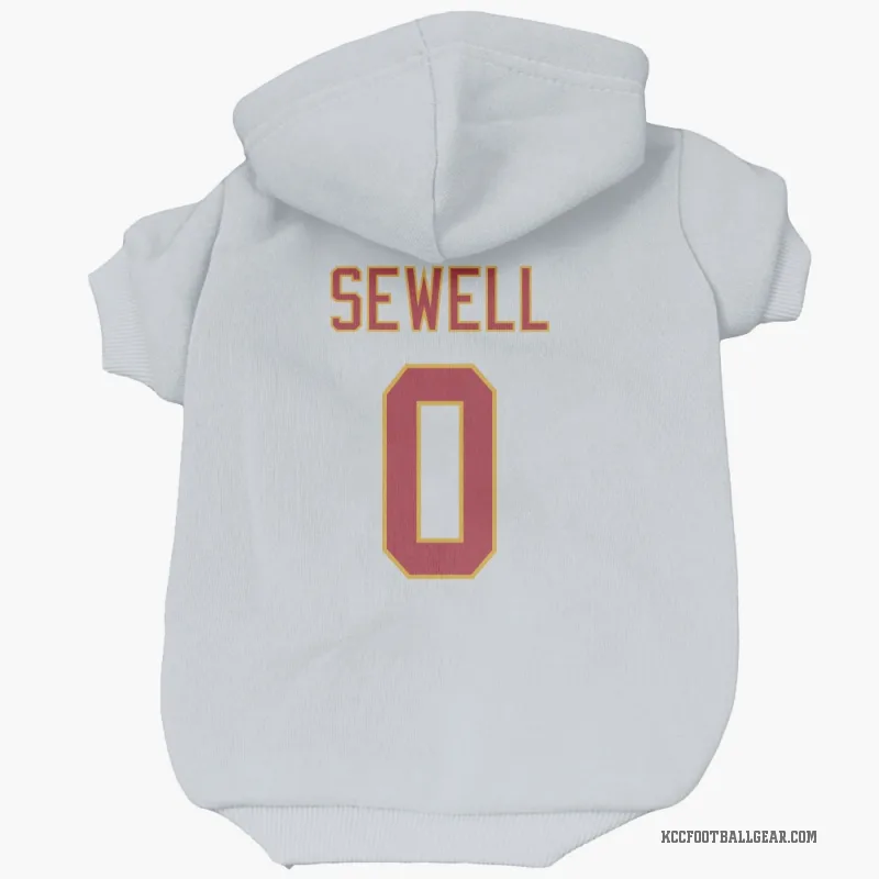 Marlen Sewell  White Kansas City Chiefs  Cat & Dog Pet Hoodie
